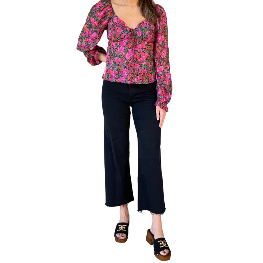 Miou Miou Black Wide Leg Pants